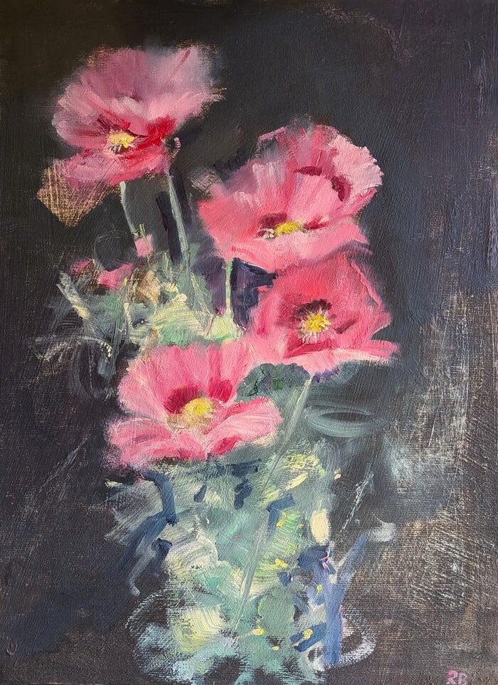 Wild poppies von Rosemary Burn