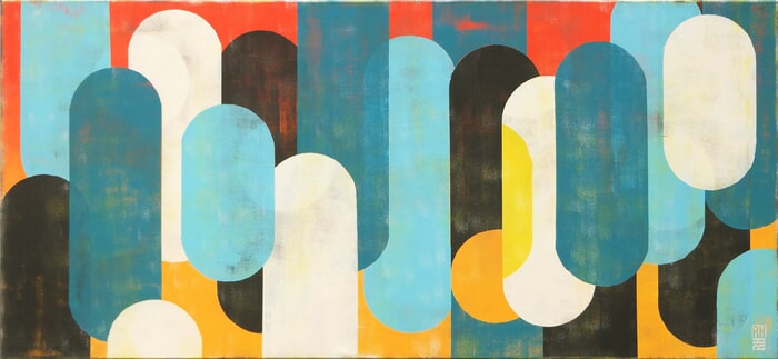 Traffic sunny & blue XL by Ronald Hunter