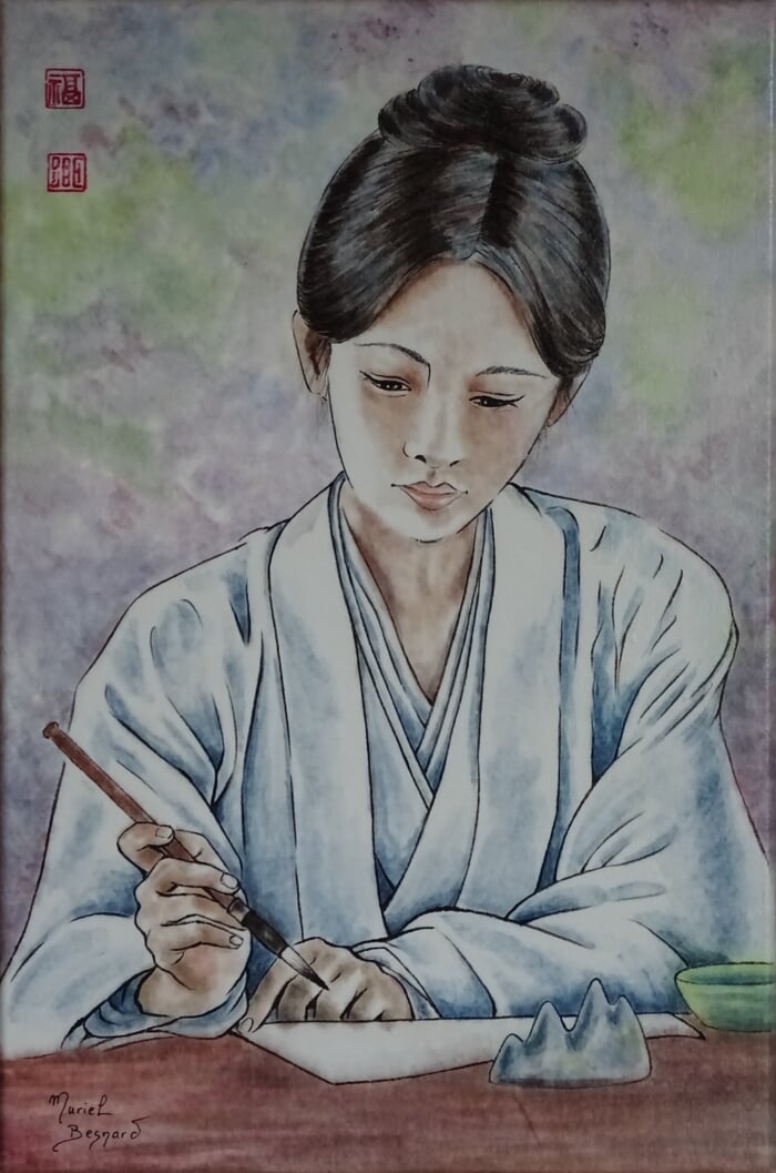 Rêverie sur papier blanc by Muriel BESNARD