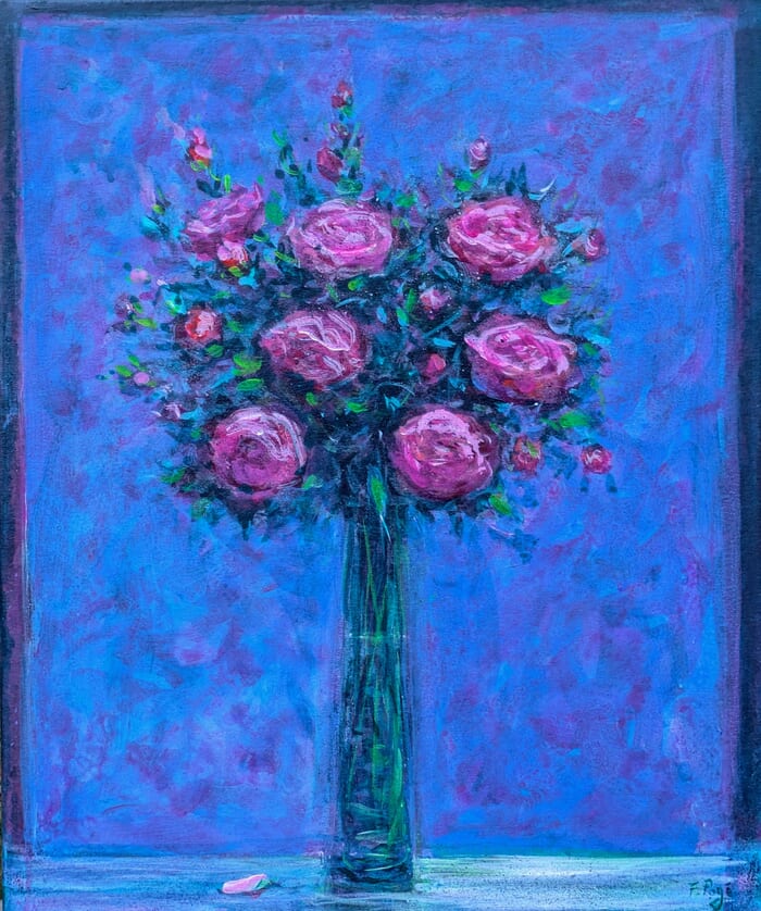 Puisque les mots bleus ne suffisent pas, fleurez bien  comme je vous aime. von François Pagé