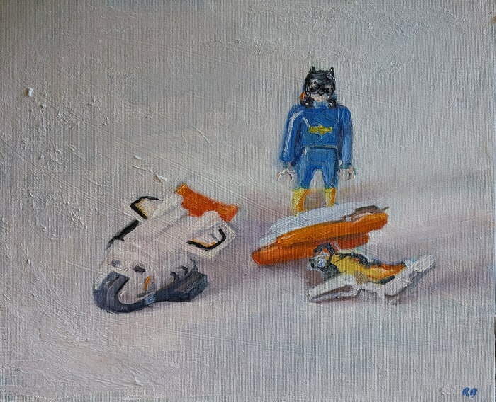 Batman and the plastic planes von Rosemary Burn