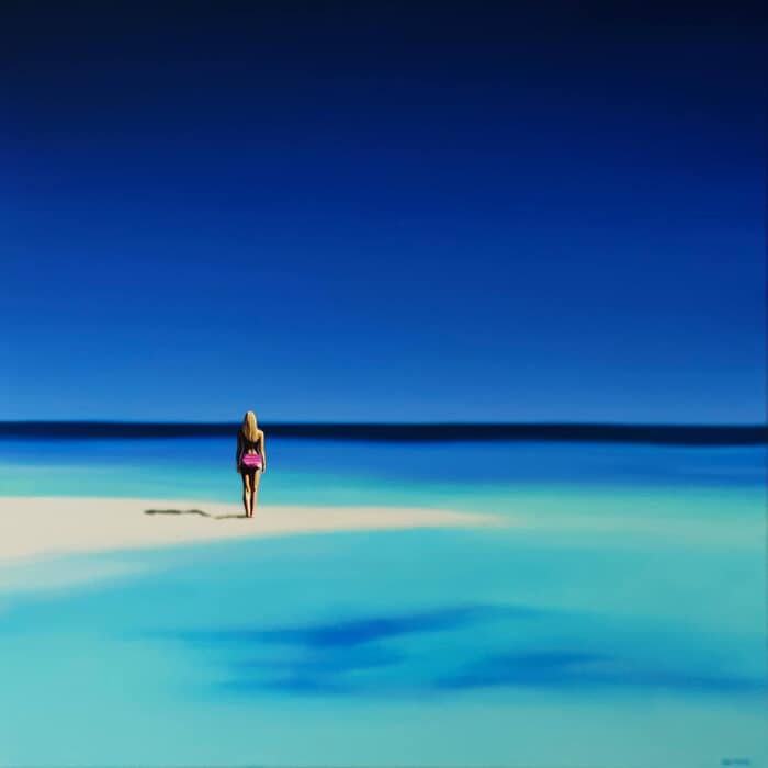 L'enfer sur terre 80 x 80 cm by Hugo Pondz