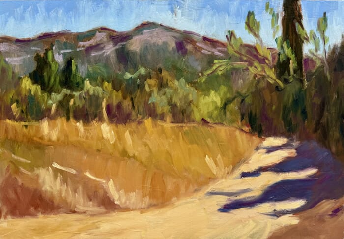 Chemin à Eygalières von Barbara Petit Lisy