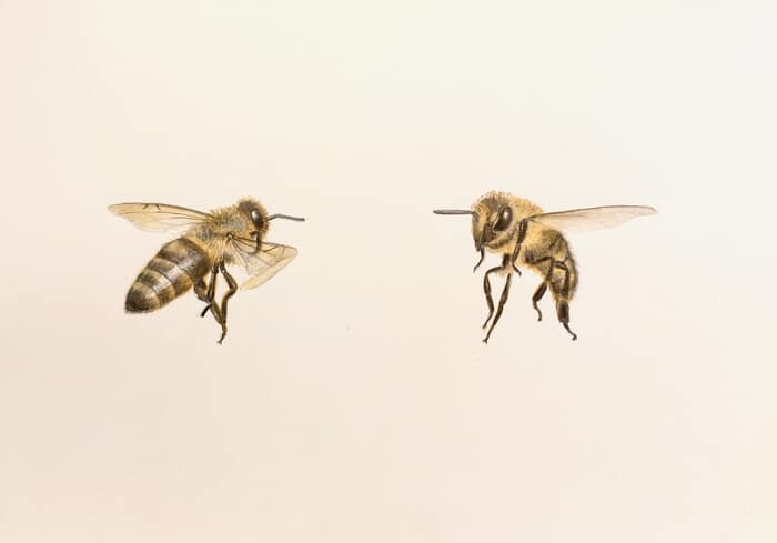 Two Bees (study 1) par Sarah Goldbart