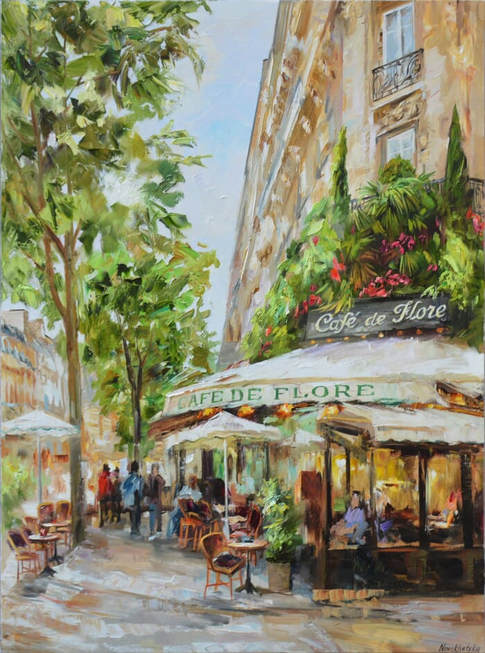 Café de Flore von Olga Novokhatska