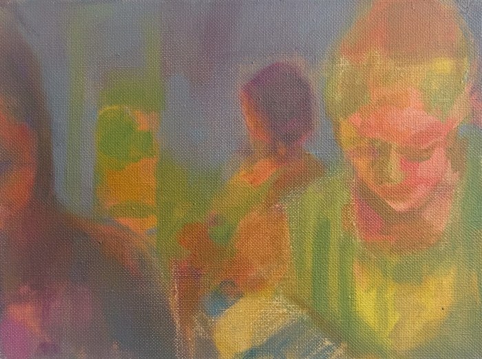 Waiting Room, Greece by Caroline Cornelius