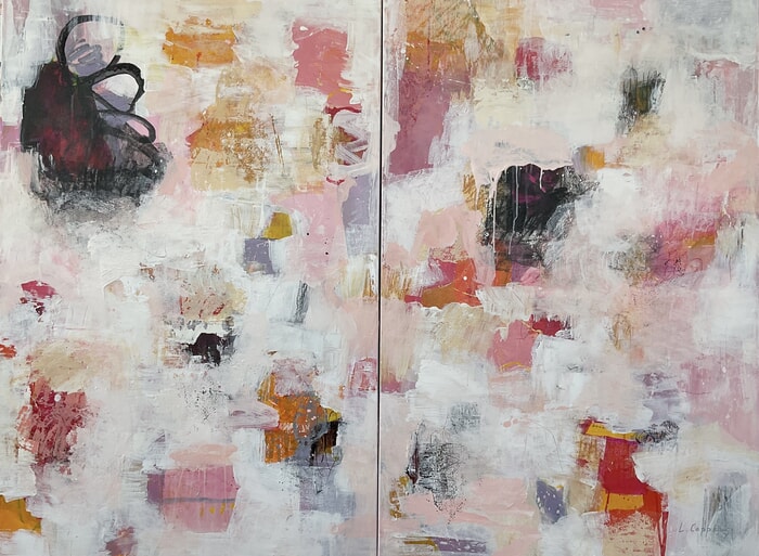 What Refuses to Disappear - diptych par Linda Coppens