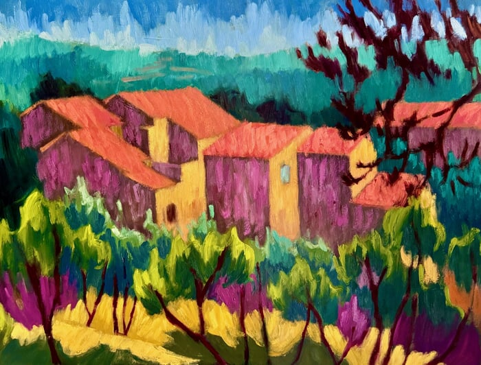 Les toits de Goult par Barbara Petit Lisy