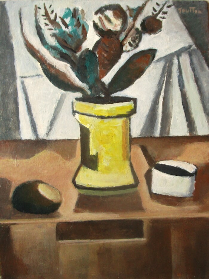 Nature Morte aux Chardons. by Michel de Gouttes