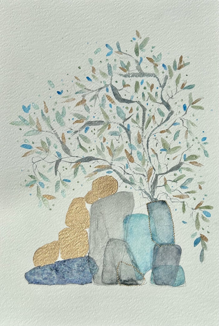 Serie Ikebana - wabi sabi von Laurence G. Art