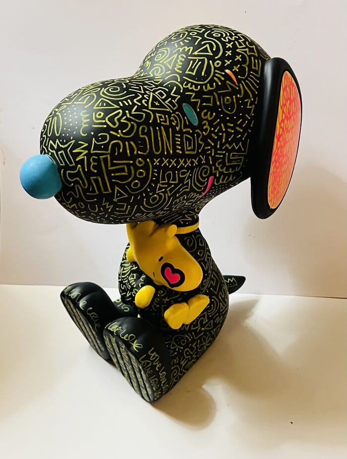 Sculpture Snoopy love von ART'MONY