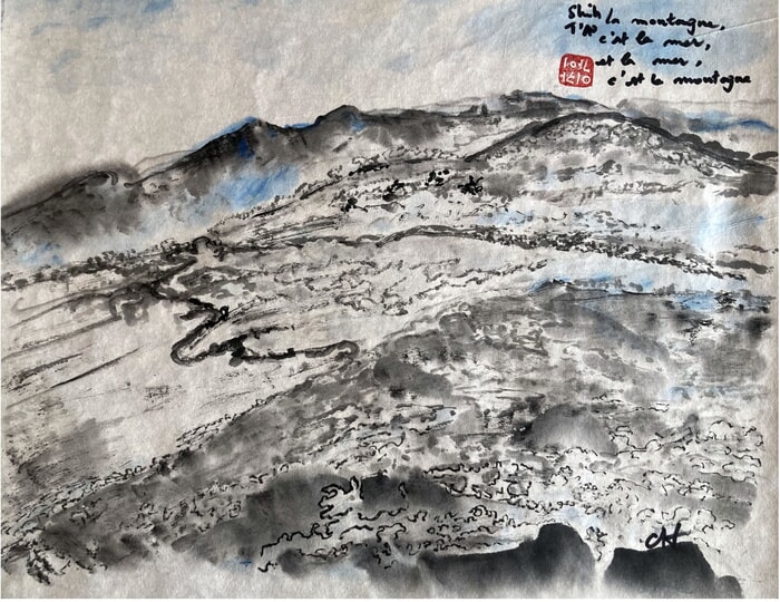 La montagne, c'est la mer, et la mer, c'est la montagne. SHIH T'AO par Catherine Hoang