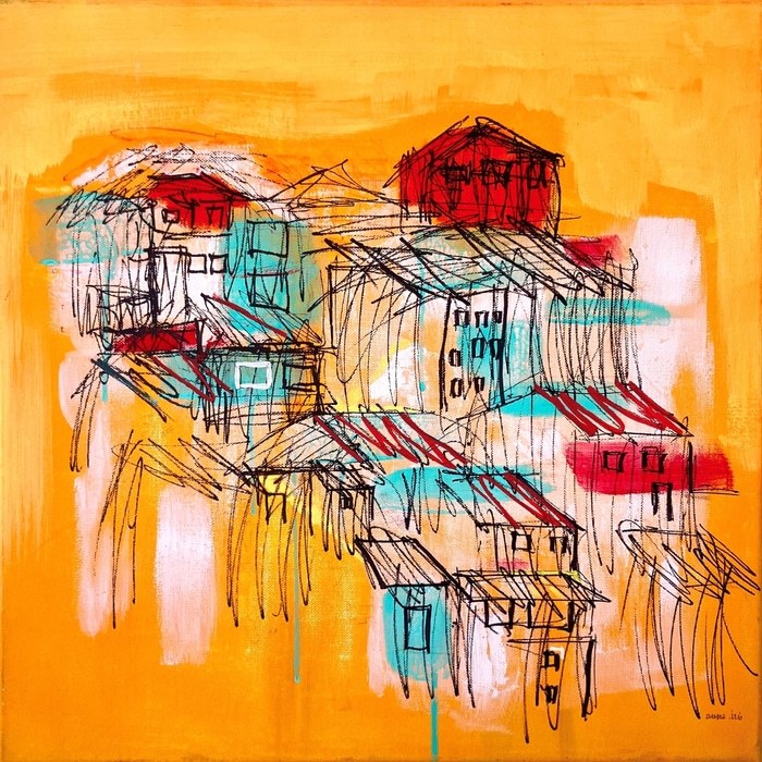Le village orange von Anne Iris