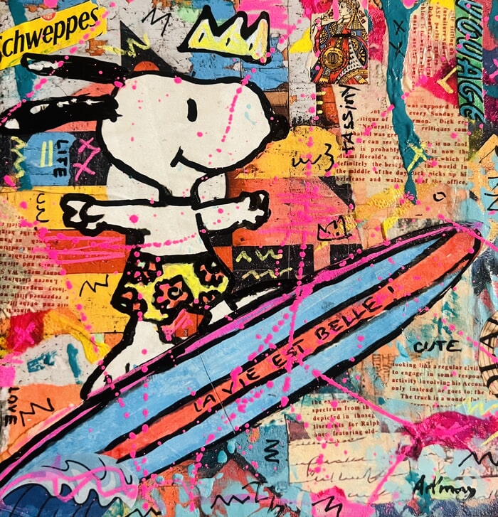 Very happy Snoopy  by ART'MONY