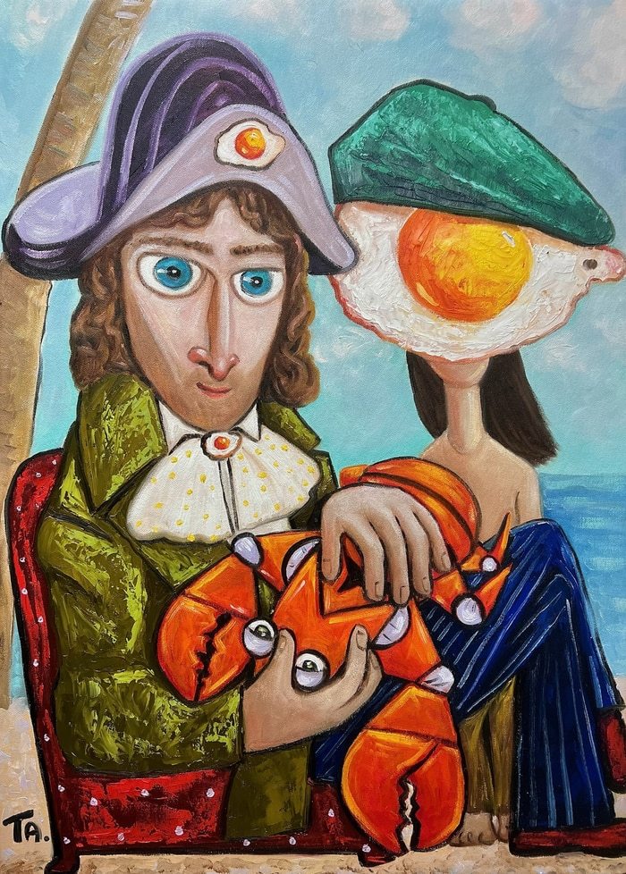 Capt Thomas Sabo and a Crab by Ta Byrne
