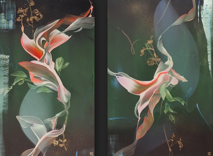 Liminal Fields Diptych von Novi Lim