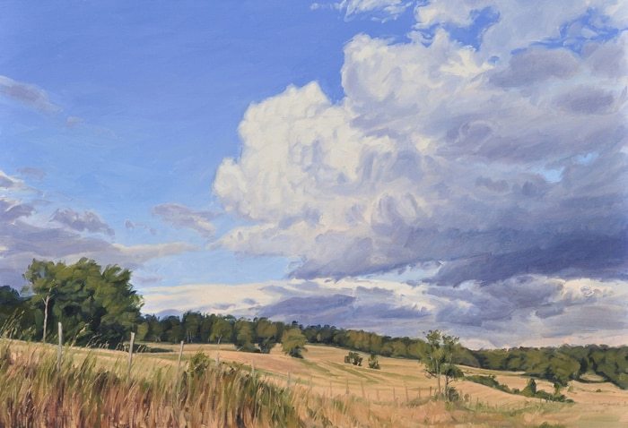 Summer Storm in the Velay von Anne Baudequin