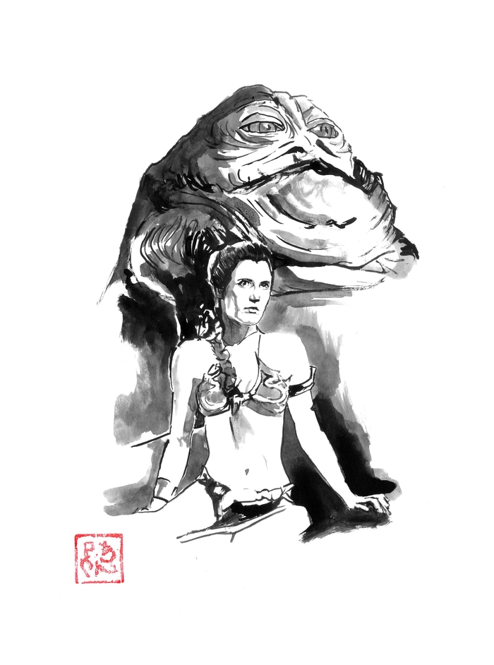 jabba and leia by Péchane