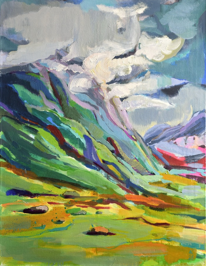 Mountains by Asta Kulikauskaite Krivickiene