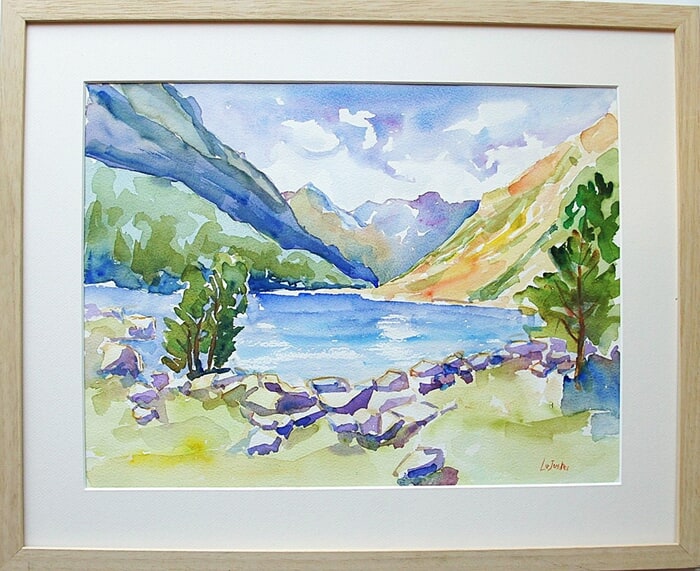 Lake in the Pyrenees von Jean-Noël Le Junter