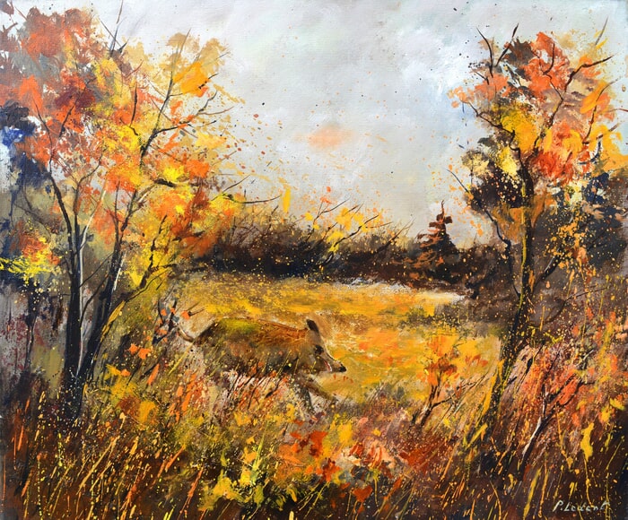 Running wild boar by Pol Ledent