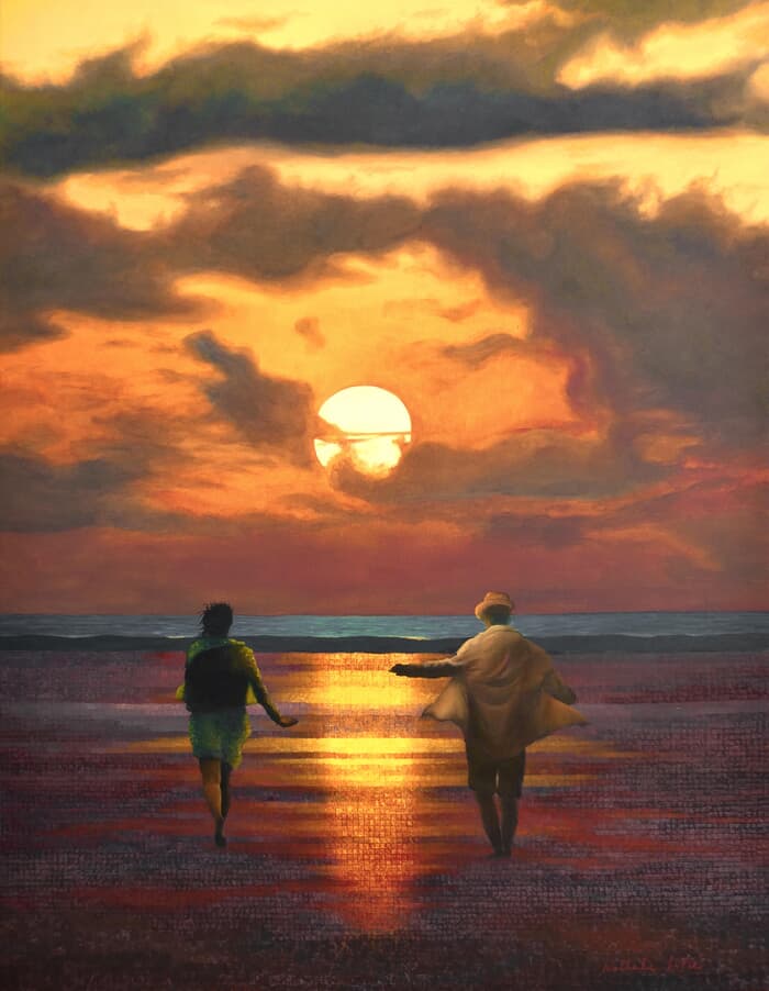Au coucher du soleil von Nathalie Si Pié