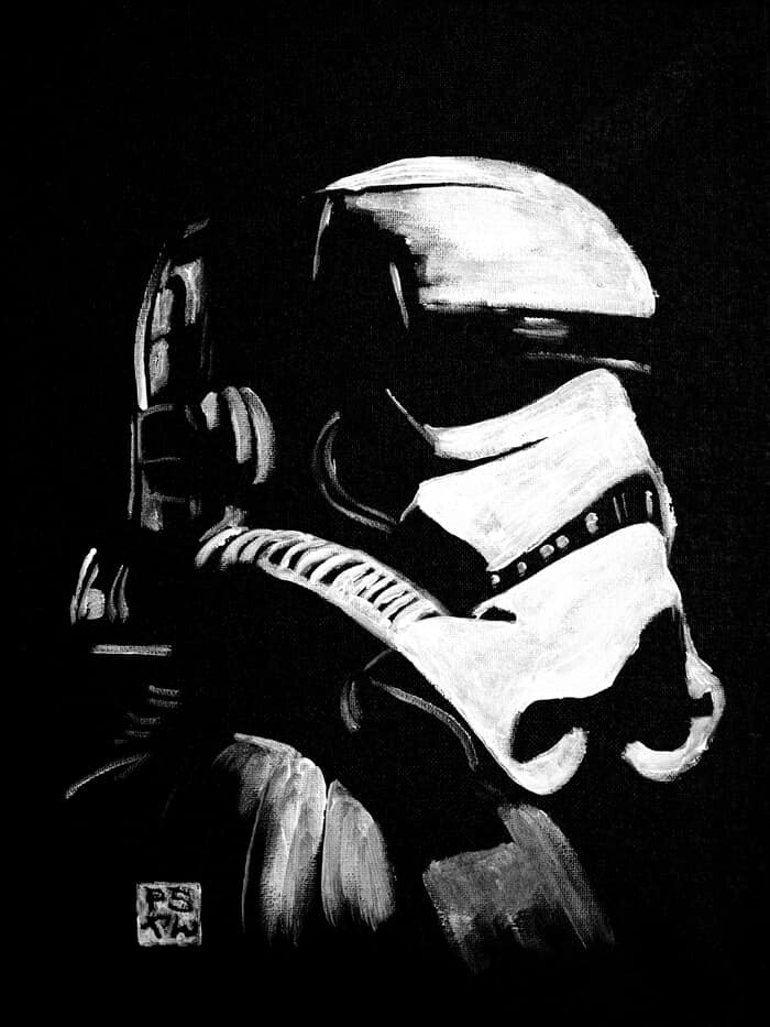 storm trooper in black by Péchane