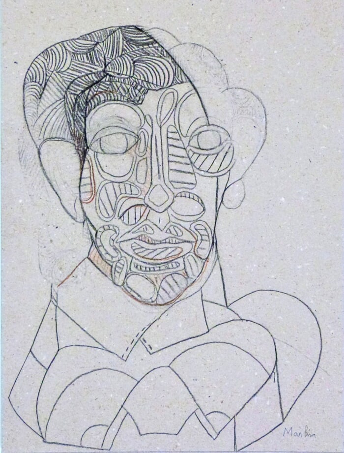 portrait in grey # 7 von Pascal Marlin