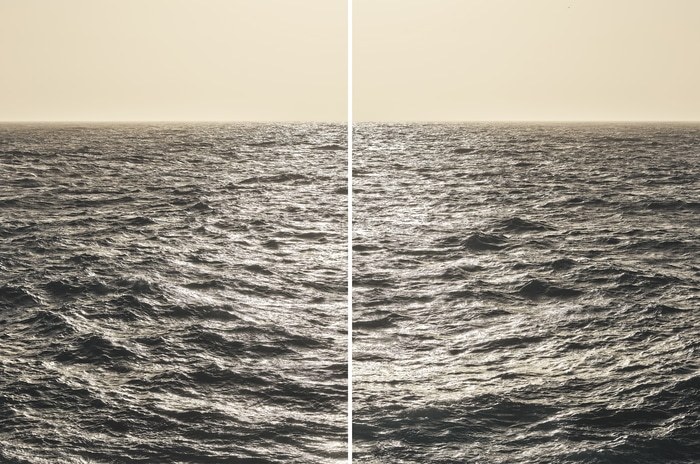 Lampedusa Seascape Diptych #296-98 von Filippo Brancoli Pantera