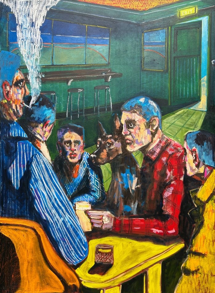 The dog loves a drink by Lee Ellis