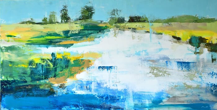 Paysage au Bord du Loir 1 von Claudie Gimeno