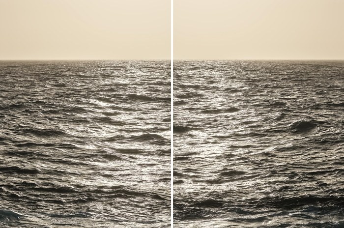 Lampedusa Seascape Diptych #296-98 par Filippo Brancoli Pantera