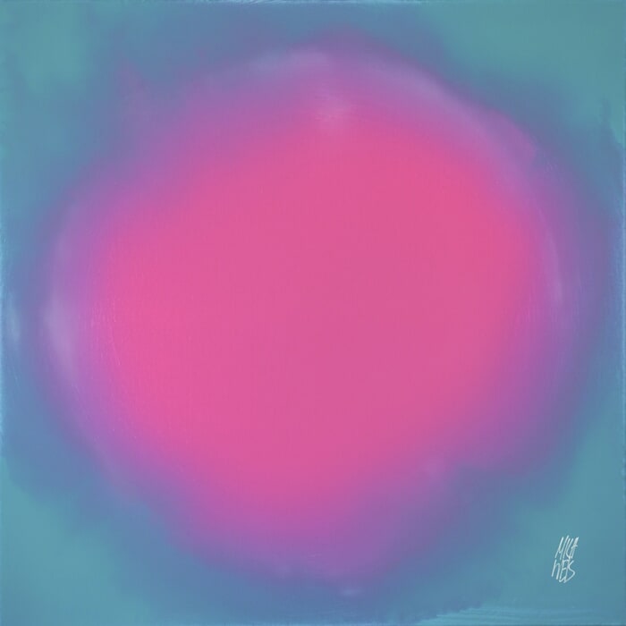 The Beginning / Pink in Turquoise by Mila Weis