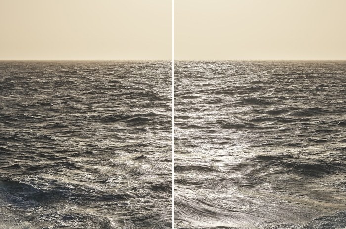Lampedusa Seascape Diptych #289-88 von Filippo Brancoli Pantera