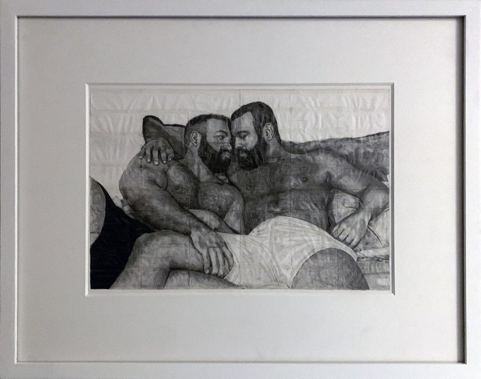 There is never more than a fag paper between them - Benjamin and Xavier by James Robert Morrison