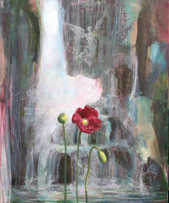 L'origine du monde. La création des fleurs et des cascades. par François Pagé