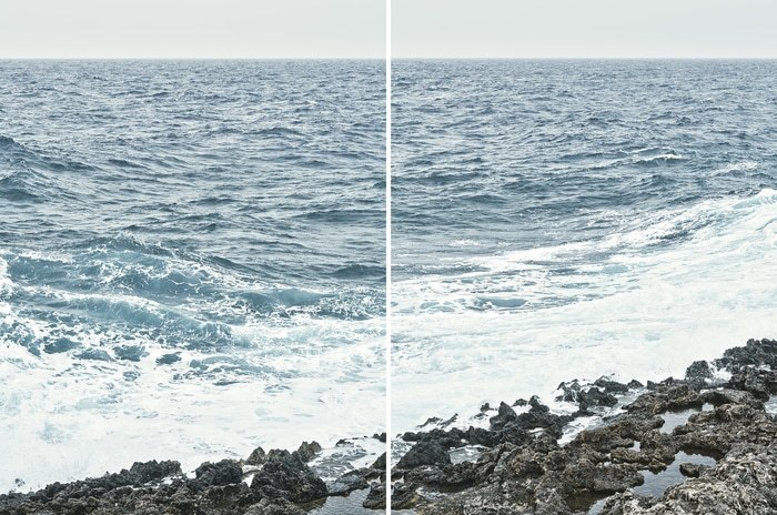 Lampedusa Seascape Diptych #821-22 von Filippo Brancoli Pantera