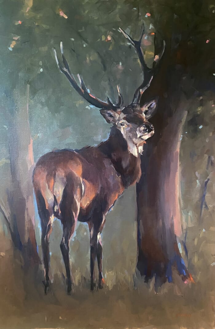 cerf flamboyant par Géraldine Morales