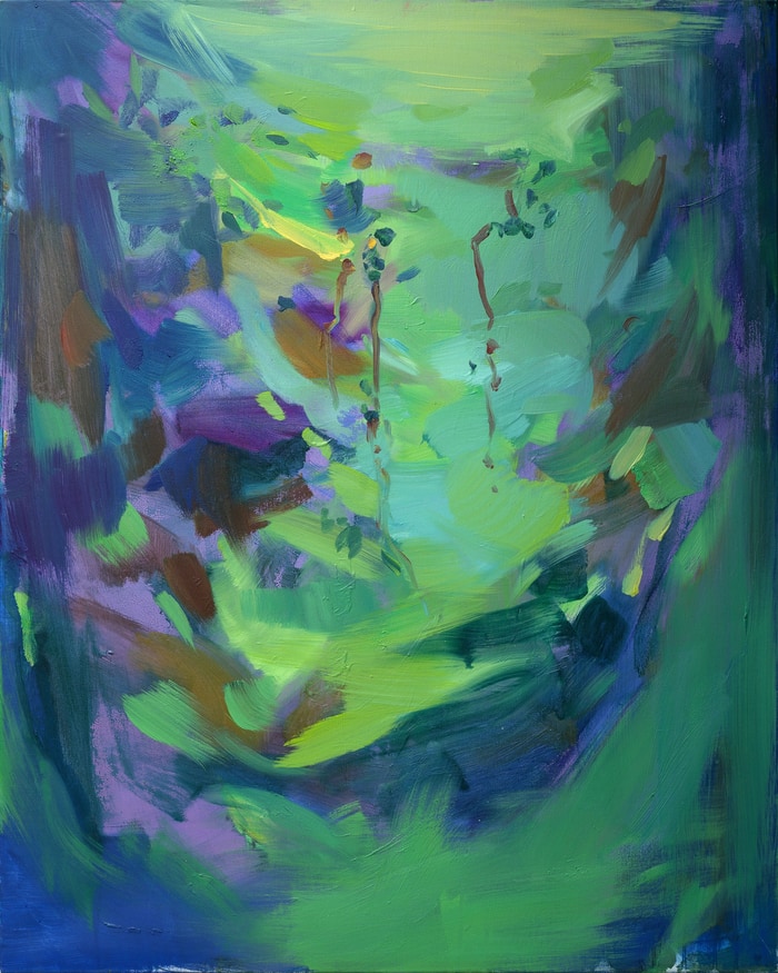 Green abstraction par Asta Kulikauskaite Krivickiene