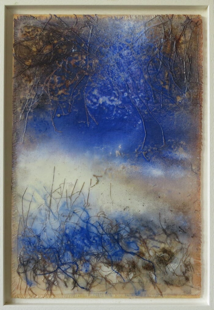 Violettblau 3 von Renate Fäth