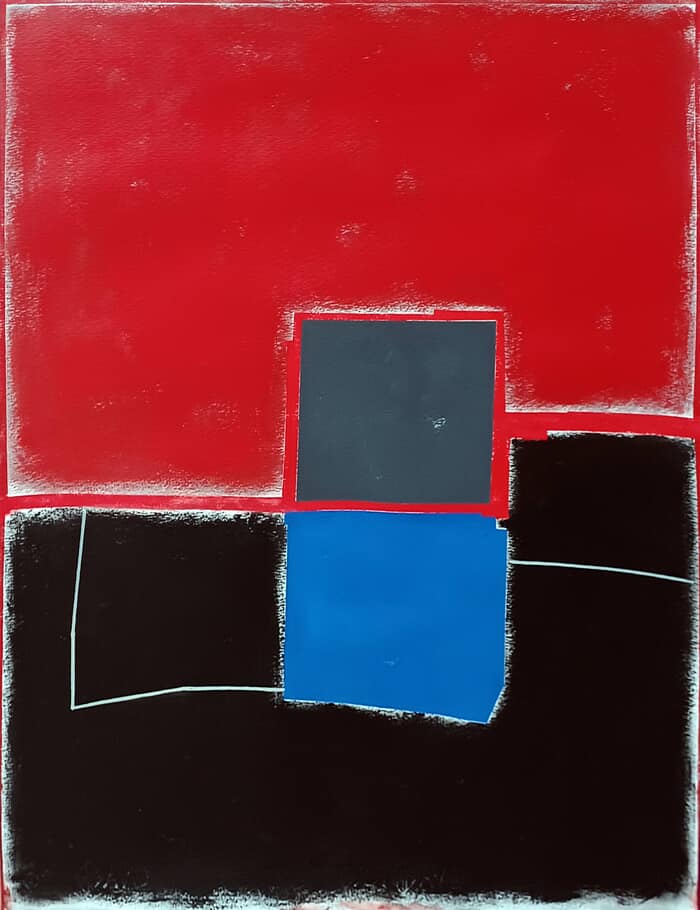 Red and black composition par Luis Medina Manso