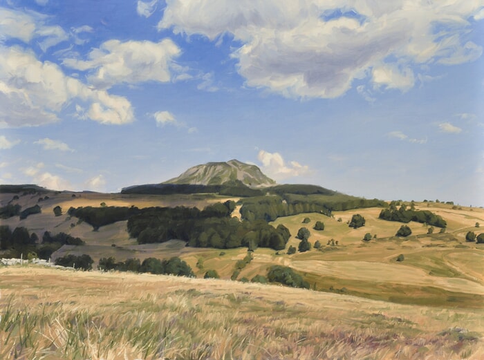 Summer Clouds over the Suc de Montfol by Anne Baudequin