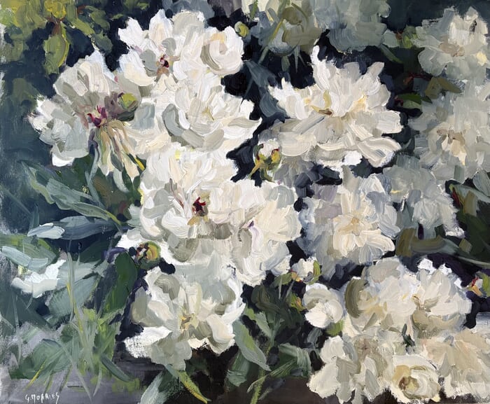 Massif pivoines gros plan von Géraldine Morales