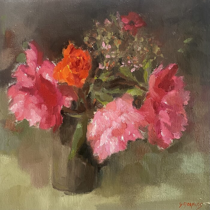 pivoines roses du jardin by Géraldine Morales