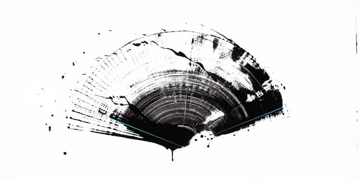 Fan Series Black Blue 1.1 par Piers Bourke