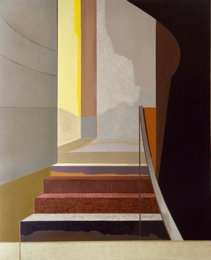Escalier jaune von Marie-Astrid Grivet