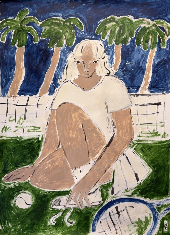 Tennis Player by Agnese Negriba