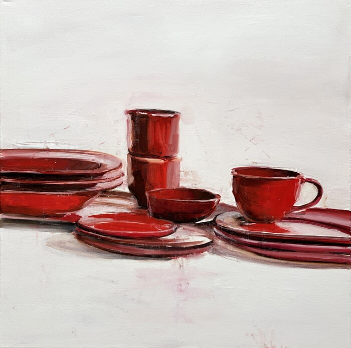 red dishes von Elina Evstig