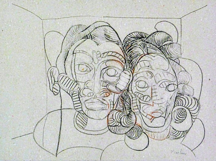 couple in grey # 2 by Pascal Marlin