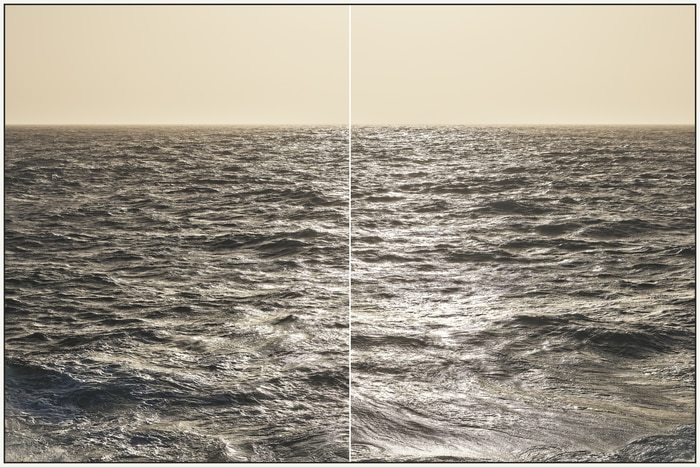 Lampedusa Seascape Diptych #288-89 by Filippo Brancoli Pantera
